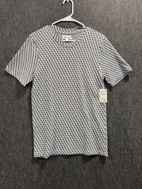 Abound Women’s Small Geometric Short Sleeve Tee - Navy & White